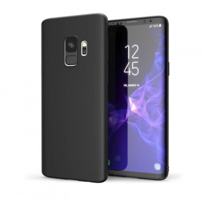 Husa Telefon Silicon Samsung Galaxy S9+ g965 Matte Black foto