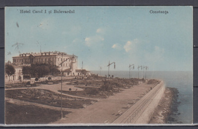 CONSTANTA HOTEL CAROL I SI BULEVARDUL EDITURA T.G.DABO CONSTANTA CIRCULATA 1914 foto