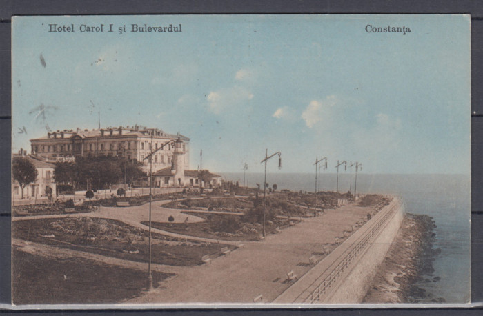 CONSTANTA HOTEL CAROL I SI BULEVARDUL EDITURA T.G.DABO CONSTANTA CIRCULATA 1914