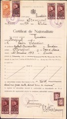 A526 Certificat de naționalitate Leon Sauciuc, 1931, județul Storojineț
