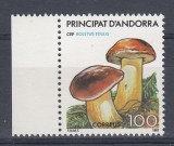 Andorra Spaniola 1987 - CIUPERCI - MNH, Nestampilat
