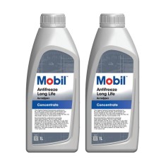Pachet 2 litri Antigel Concentrat Mobil Antifreeze LONG LIFE OAT (VW G12+, MB 325.3, Culoare Rosu)