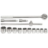 Vorel 58140 - Set capete chei tubulare 22-50 mm patrat 3/4 inch 14 bucati