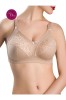 Sutien dantelat fără &icirc;ntărituri si arcuri, Conte Suprema RB7020, Bej, 95F, Conte Elegant