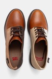 Camper pantofi de piele TWS femei, culoarea maro, cu toc plat, K201684-019
