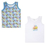 Set Maiouri din Bumbac Albastru cu Model Spongebob pentru Copii, CMCLASS