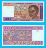 Madagascar (p#78) 5.000 Francs 1995 UNC &#039;Lemuri&#039; serie: A 15343542