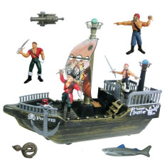 Set de joaca nava pirat, 4 figurine foto