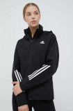 Cumpara ieftin Adidas geaca femei, culoarea negru, de tranzitie