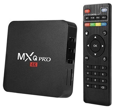 Mini PC Android 7.1 Media Player, TV Box MXQ PRO UltraHD 4K Quad-Core 64 Bit 2GB RAM, 16GB ROM Wireless, Ethernet