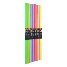 Hartie creponata diverse culori pastelate, 50x200 cm,10 role set