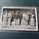 Fotografie an 1933 , atelier Constanta - Familia Regala a Romaniei + Arhiducele Anton + Regele Alexandru I al Iugoslaviei