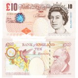 Marea Britanie 10 Pounds, 2000, P-389d, UNC Bancnota Anglia