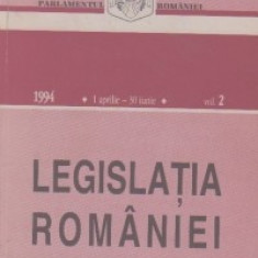 Legislatia Romaniei 1 aprilie-30 iunie 1994, Volumul al II-lea