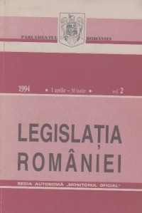 Legislatia Romaniei 1 aprilie-30 iunie 1994, Volumul al II-lea foto