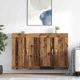 Cumpara ieftin Cabinet suspendat 2 buc. Lemn vechi 69,5 x 34 x 90 cm