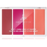 Danessa Myricks Beauty Dewy Cheek &amp; Lip Palette paleta pentru fata multifunctionala faciale culoare Dew It Flirty 25 g