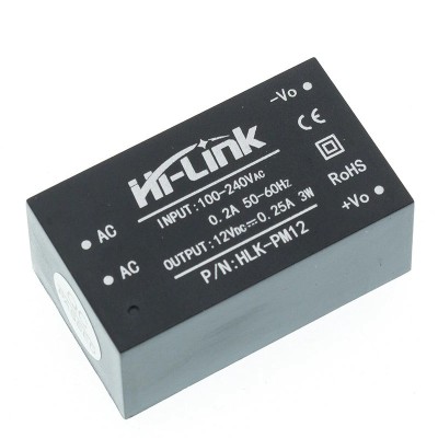 Modul cu 1 releu 220V la 12V, HLK-PM12, relee, Arduino (r.7120N) foto