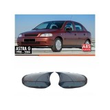 Capace Oglinzi Batman Opel Astra G 1998-2004 Negru Lucios ALM Tuning Auto Exterior