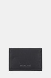 Michael Kors portofel de piele HUDSON culoarea negru, 39S5LHDD6L
