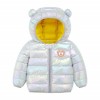 Geaca gri sidefat pentru fetite - Ursulet (Marime Disponibila: 3 ani), Superbaby