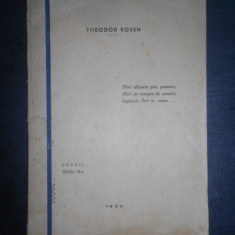 Theodor Rosen - Poezii (1933, Editura Cartea de aur)