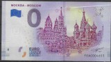 !!! RARR 0 EURO SOUVENIR - RUSIA , MOSCOVA ,PIATA ROSIE - 2019.1 - UNC / CEA DIN SCAN