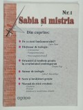 SABIA SI MISTRIA , REVISTA , NR. 1 , 2000