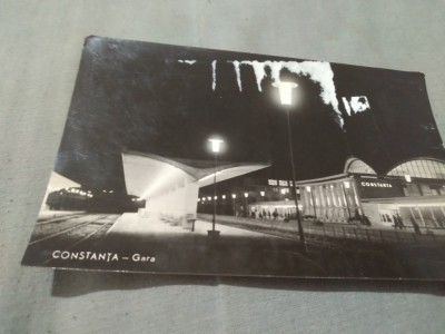 CARTE POSTALA CONSTANTA GARA CIRCULATA foto
