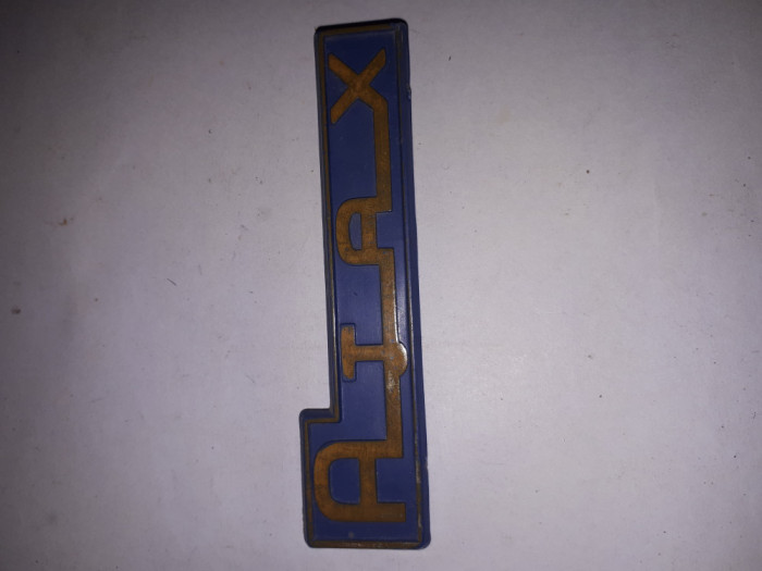 CY - Sigla Emblema de la aspirator vechi AJAX / plastic dur / Romania comunism