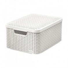 Cutie depozitare cu capac Curver STYLE2, alb, 38x29x17 cm