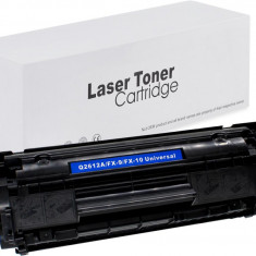 Toner de imprimanta pentru HP , Q2612A/CRG703/FX10 , Negru , 2000 pagini , neutral box