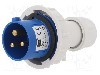 Conector alimentare AC, IEC 60309, IP67, 16A, 400V AC, 3 pini, PAWBOL - B.1922