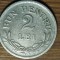 Romania - moneda de colectie - &quot;Bun Pentru&quot; 2 lei 1924 - Ferdinand I - an unic de batere !
