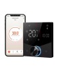 Termostat Inteligent de ambient, Centrala cu Rotita, Negru