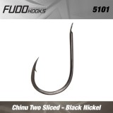 Carlige Fudo Chinu Two Sliced BN black nickel nr.3 8buc/plic