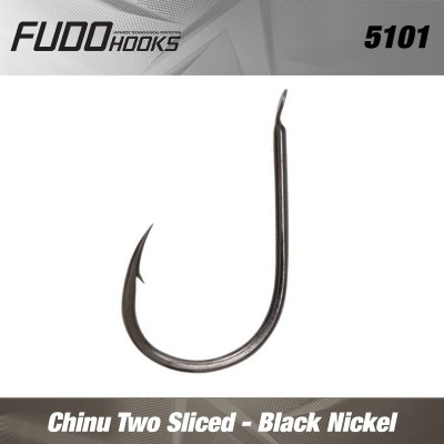Carlige Fudo Chinu Two Sliced BN black nickel nr.3 8buc/plic foto