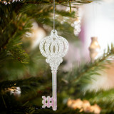 Ornament de Crăciun &ndash; cheie acrilică &ndash; 165 x 60 x 10 mm