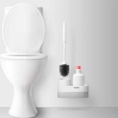 Set perie WC + suport (225 x 100 x 135 mm) - Bewello foto