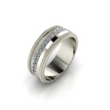 Verigheta Aur Alb 14K Dama - Eleganta si Rafinament - Personalizabila - Bijuterii Inele Aur