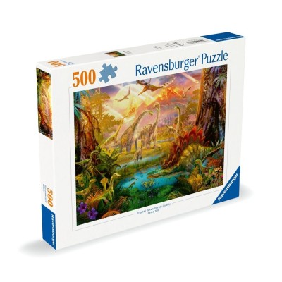 Ravensburger - Puzzle tinutul dinozaurilor 500 piese design nou foto