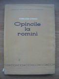 FLOREA BOBU FLORESCU - OPINCILE LA ROMANI - 1957