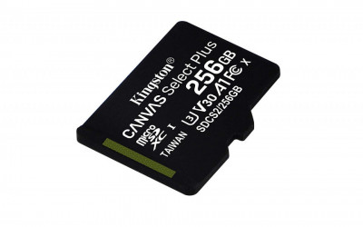 CARD MicroSD KINGSTON, 256 GB, microSDXC, clasa 10, standard UHS-I U3, foto
