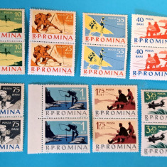TIMBRE ROMANIA LP 544/1962 -PESCUITUL SPORTIV - Serie în pereche -MNH