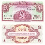 British Armed Forces 1 Pound 1962 P-36 UNC
