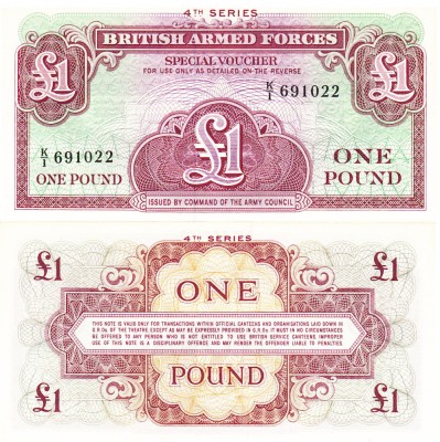 British Armed Forces 1 Pound 1962 P-36 UNC foto