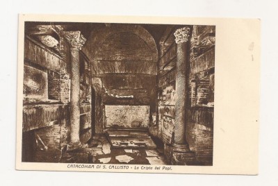 FV4-Carte Postala- ITALIA -Catacomba di S Callisto, necirculata foto