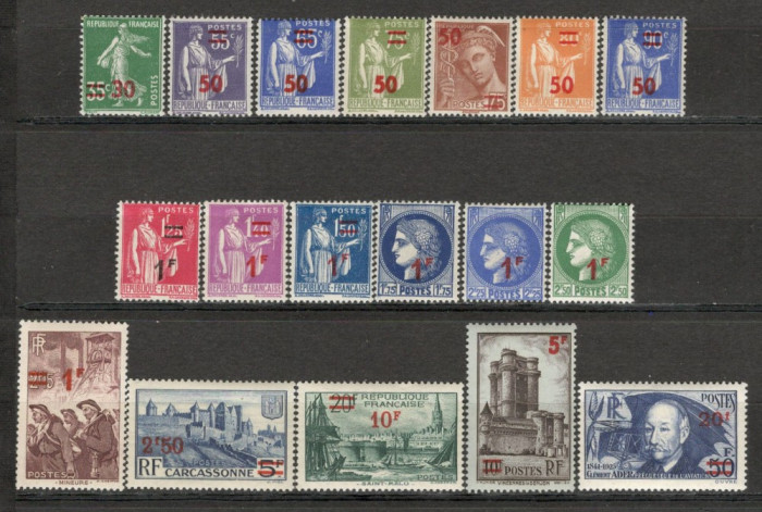 Franta.1940/41 Semanatoare,Pacea,Ceres...-supr. SF.78