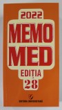 MEMOMED , MEMORATOR DE FARMACOLOGIE , EDITIA 28 , 2022 * MICI DEFECTE BLOC DE FILE