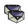 Set 2 lampi solare de perete cu 100 LED-uri si senzor de miscare, BK-100, Oem